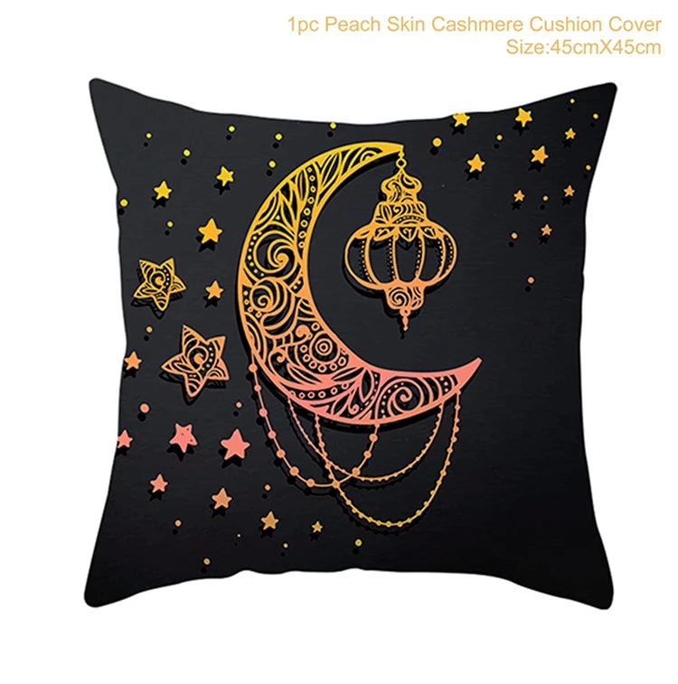 EID MUBARAK Cushion Cover Pillowcase Ramadan Decoration Muslim Party Decoration Islam Gifts Eid Al Adha Ramadan Kareem Decor