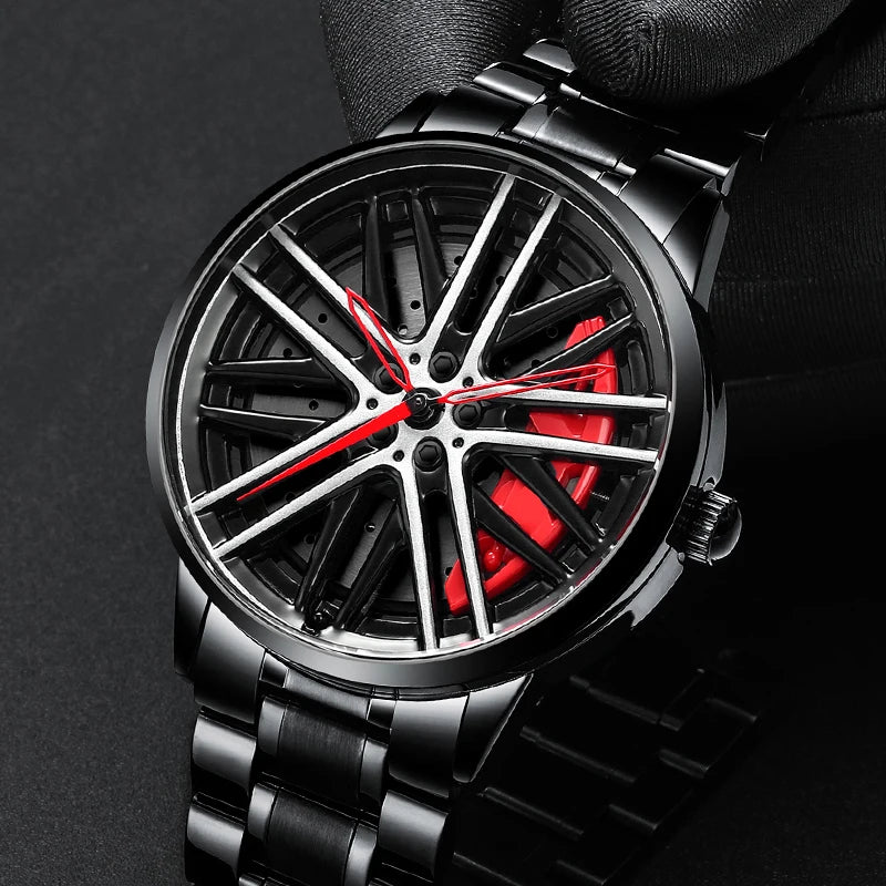 NIBOSI 2024 Men's Luxury Quartz Watch Waterproof Sport Rim Hub Design Custom Top Brand Relogio Masculino New 2024 Model