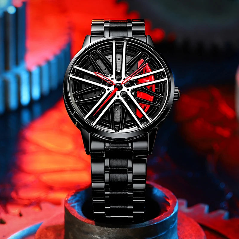 NIBOSI 2024 Men's Luxury Quartz Watch Waterproof Sport Rim Hub Design Custom Top Brand Relogio Masculino New 2024 Model