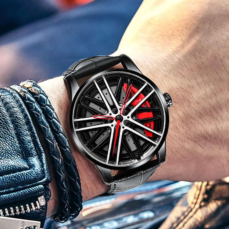 NIBOSI 2024 Men's Luxury Quartz Watch Waterproof Sport Rim Hub Design Custom Top Brand Relogio Masculino New 2024 Model