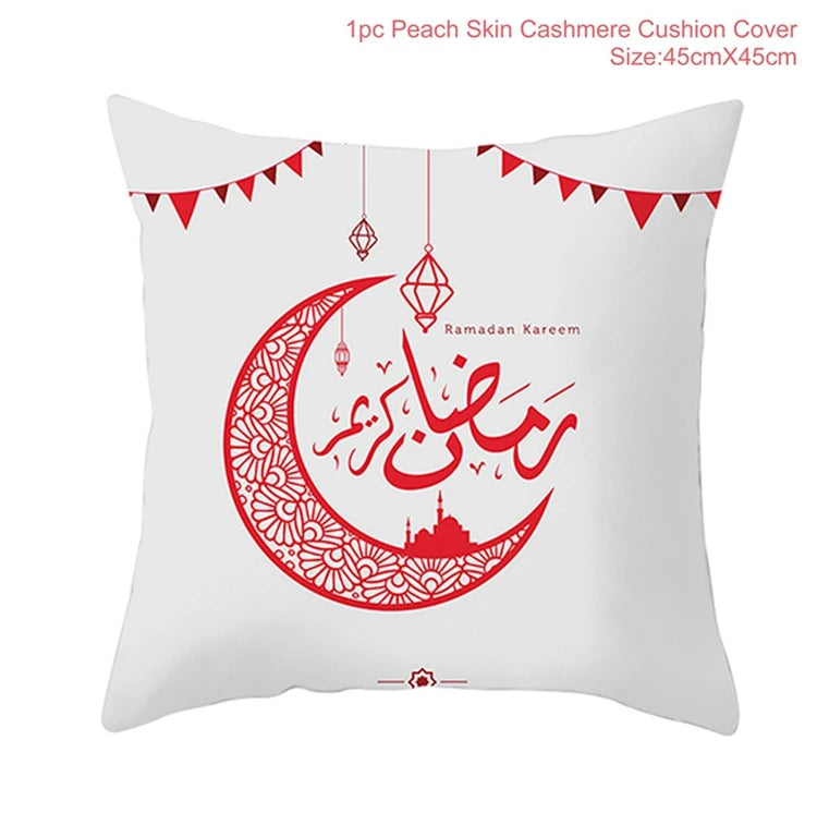 EID MUBARAK Cushion Cover Pillowcase Ramadan Decoration Muslim Party Decoration Islam Gifts Eid Al Adha Ramadan Kareem Decor