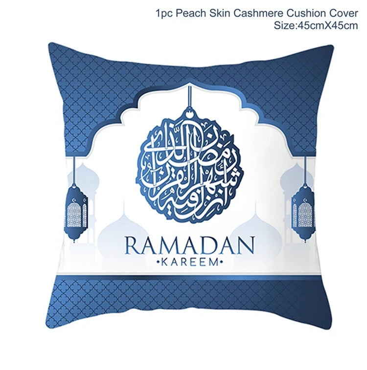 EID MUBARAK Cushion Cover Pillowcase Ramadan Decoration Muslim Party Decoration Islam Gifts Eid Al Adha Ramadan Kareem Decor