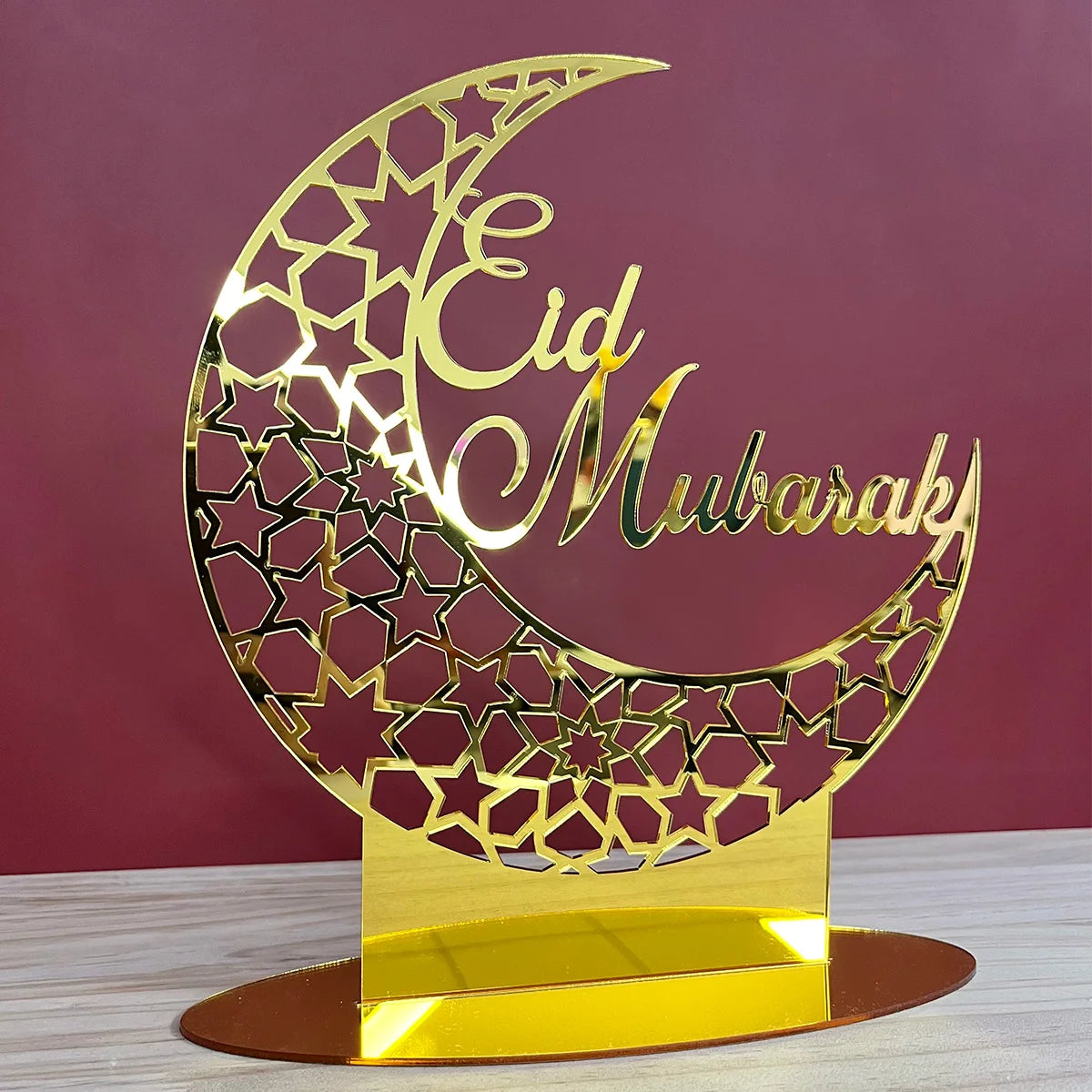 EID Mubarak Acrylic Ornament Ramadan Decorations For Home Islamic Muslim Party Supplies Ramadan Kareem 2025 Eid Al Adha Gift