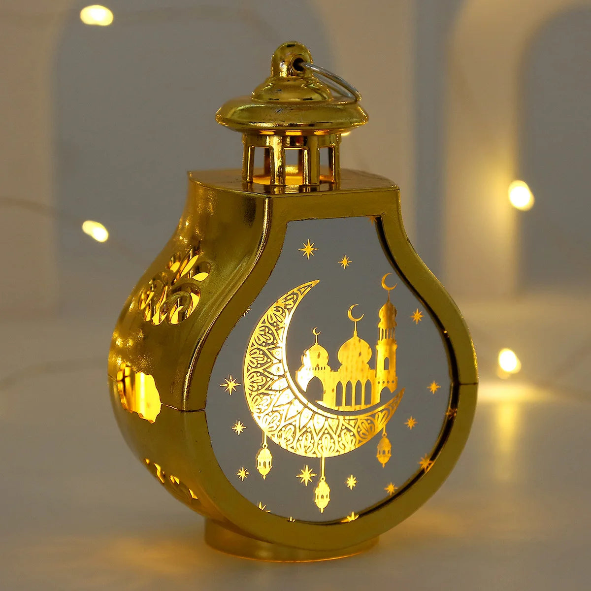 2024 Ramadan LED Lantern Light Eid Mubarak Decoration for Home Islamic Muslim Festival Party Ramadan Kareem Decor EID Al Adha