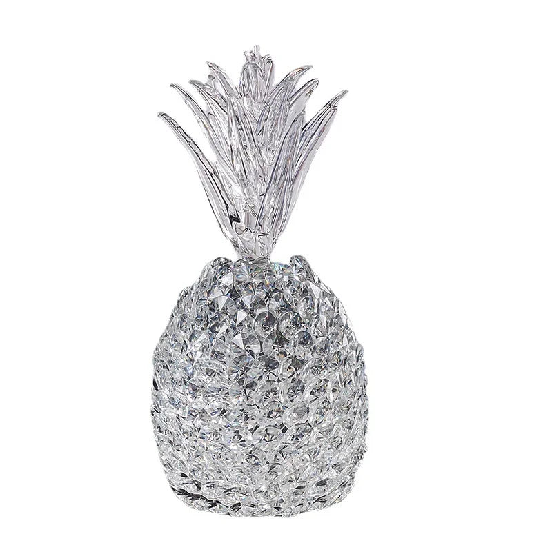 Transparent Crystal Decor Pineapple Home Decorations Ananas Living Room Wine Holder Crystal Figurines Exquisite Wedding Decor