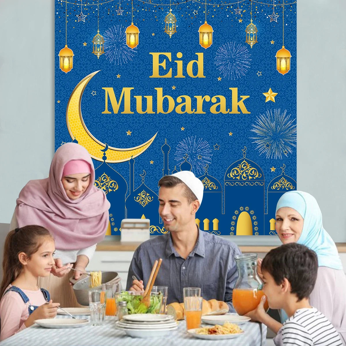 Eid Mubarak Background Balloons Ramadan Decoration 2023 Ramadan Kareem Party Eid Mubarak Muslim Islamic Decor Happy Eid Al Adha