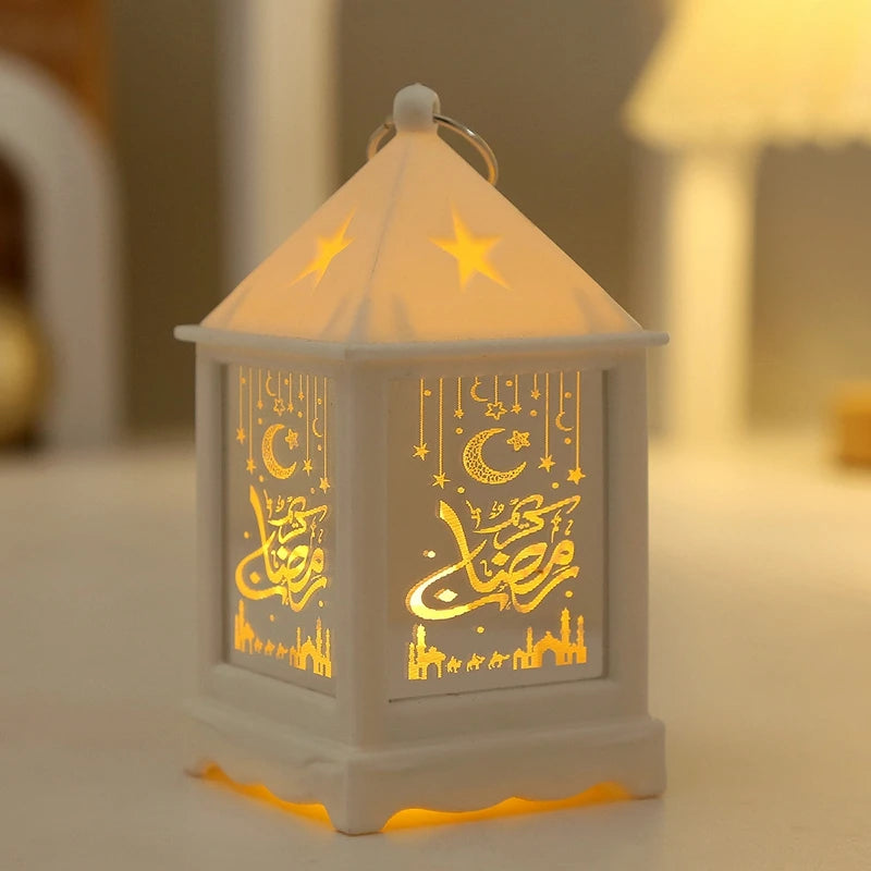 Ramadan Candle Lamp Home Ramadan Party Supplies Easter Muslim Hanging Lantern Ornament Eid Mubarak Candle Lamp Ramadan Decor