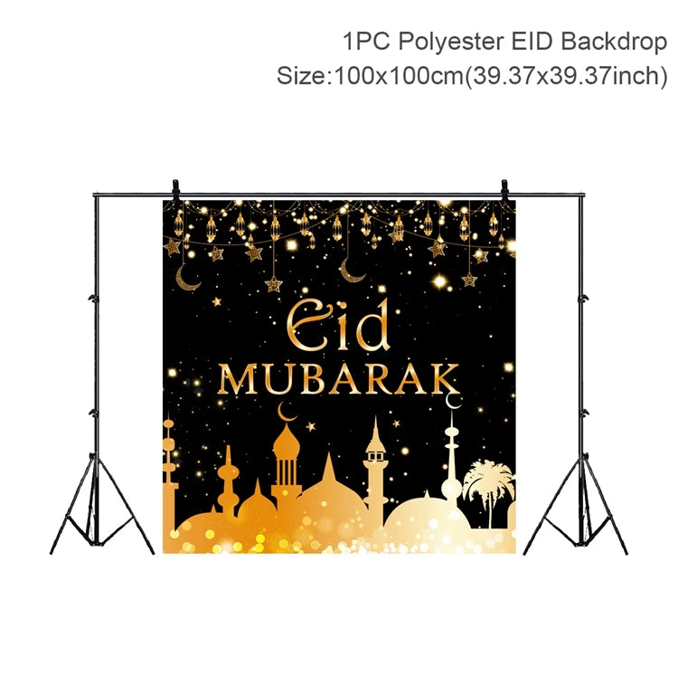 Eid Mubarak Background Balloons Ramadan Decoration 2023 Ramadan Kareem Party Eid Mubarak Muslim Islamic Decor Happy Eid Al Adha