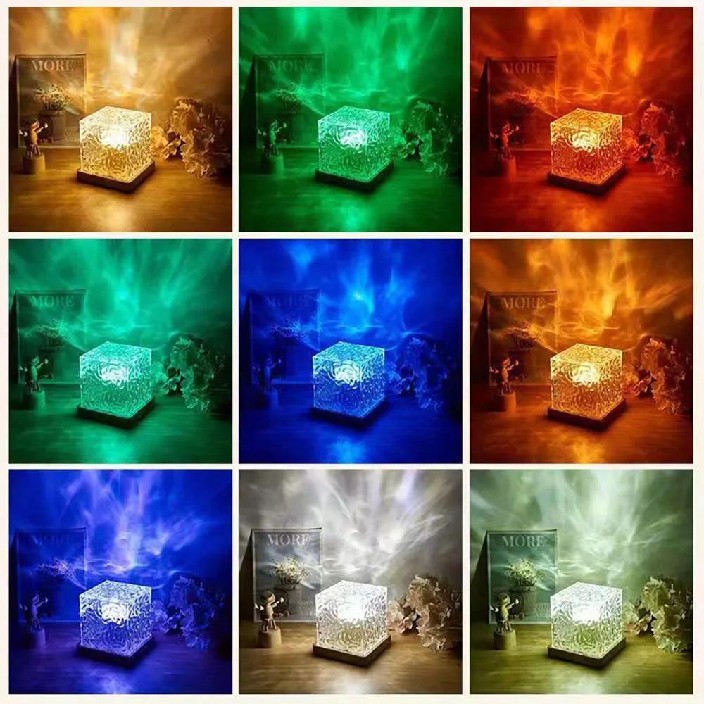 Northern Light Starry Sky Projector Lamp Ocean Theme for Bar Party Atmosphere Decoration Night Light Ideal Holiday Gift