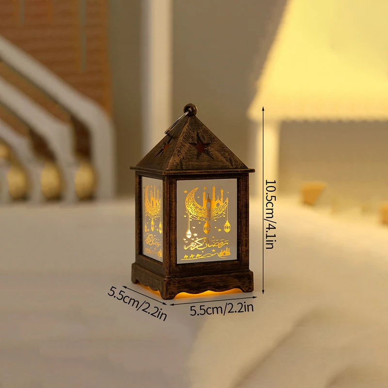 Ramadan Candle Lamp Home Ramadan Party Supplies Easter Muslim Hanging Lantern Ornament Eid Mubarak Candle Lamp Ramadan Decor