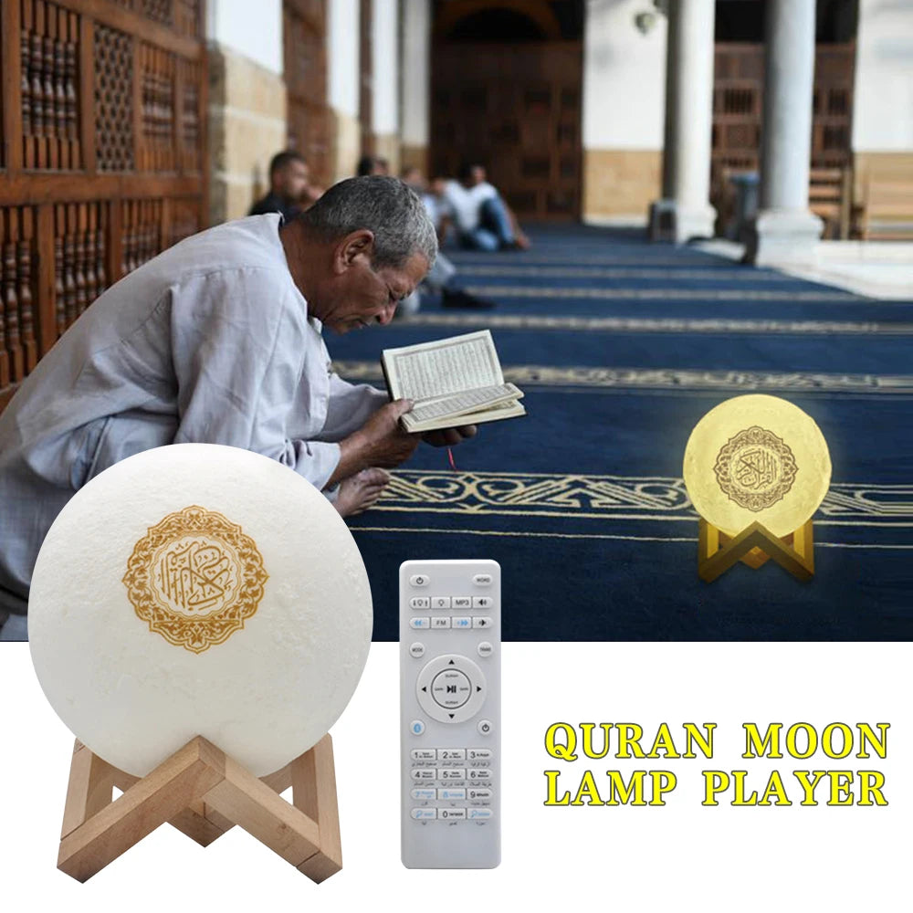 Azan Muslim Koran Bright Quran Night Light Portable Bluetooth Speaker Holy Lamp Wireless Sound Box Music Caixa De Som Mini Mp3