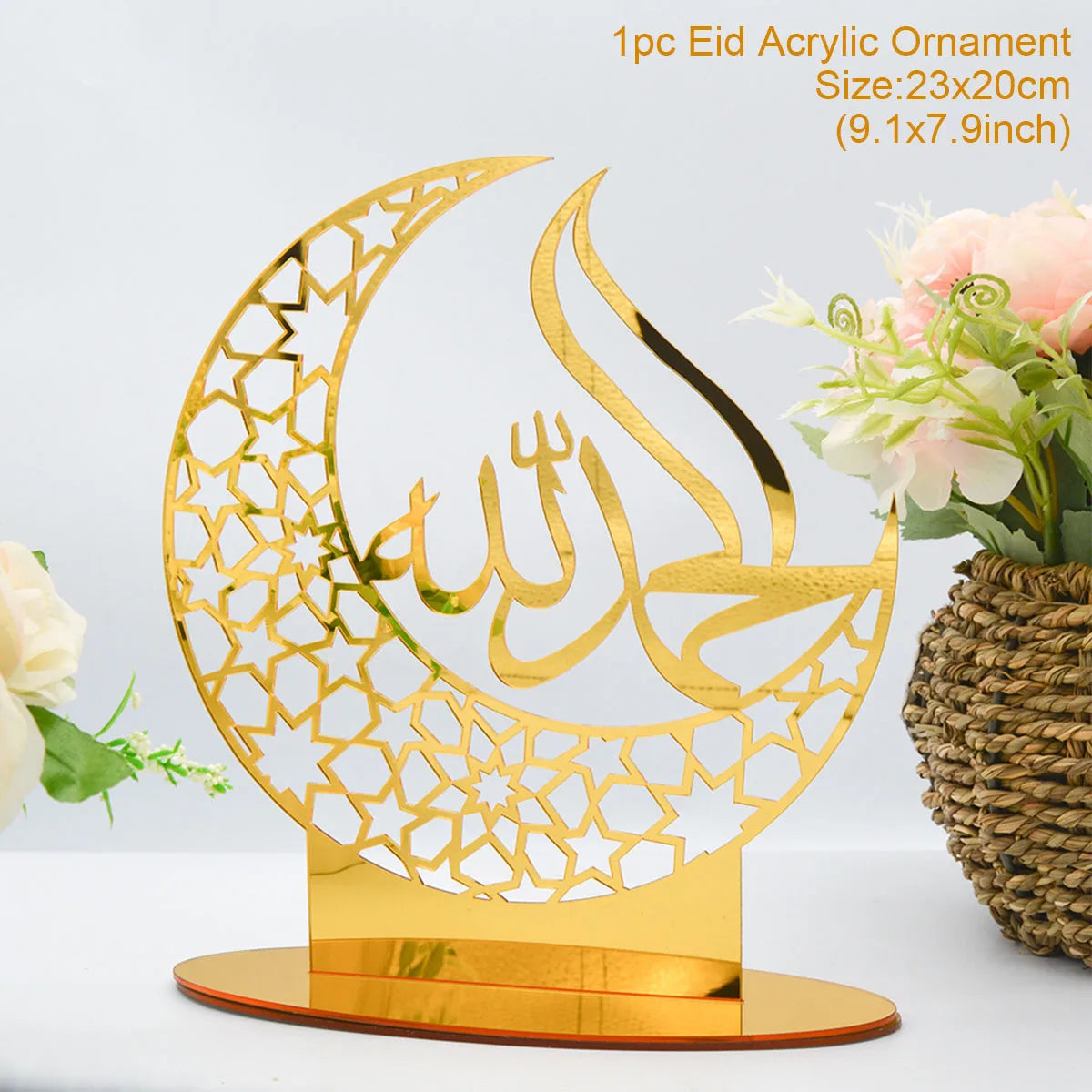 EID Mubarak Acrylic Ornament Ramadan Decorations For Home Islamic Muslim Party Supplies Ramadan Kareem 2025 Eid Al Adha Gift