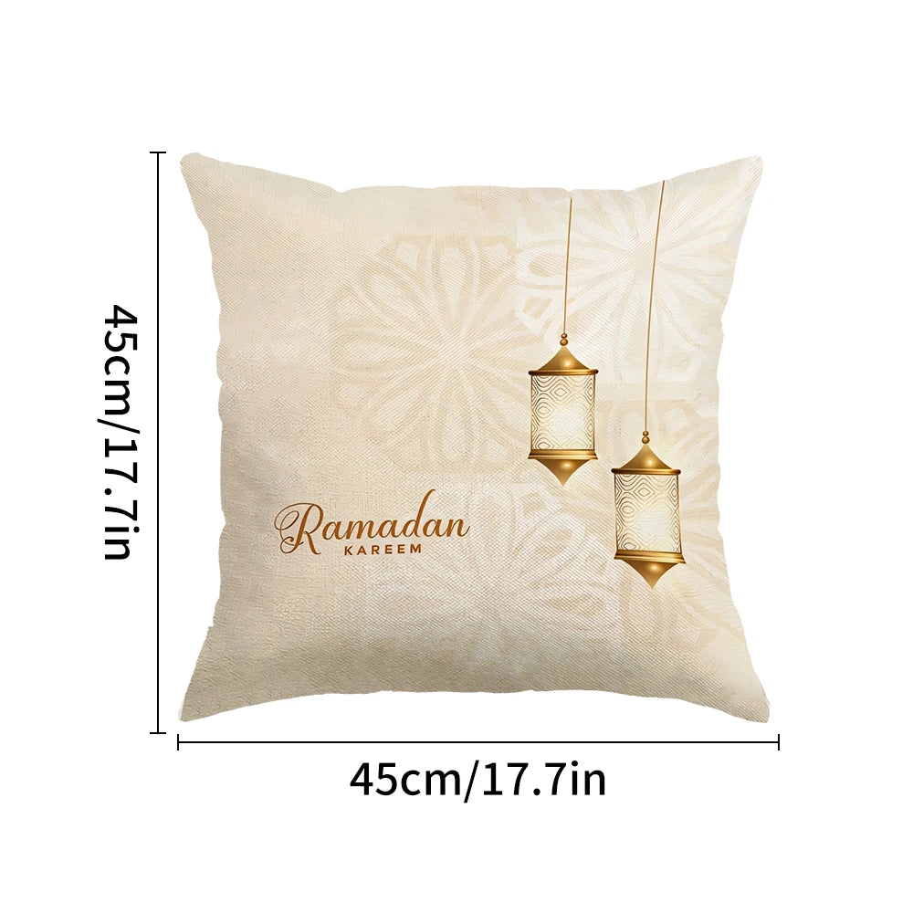 Home Sofa Cushion Cover Ramadan Kareem Islamic Muslim Party Pillowcase Gifts