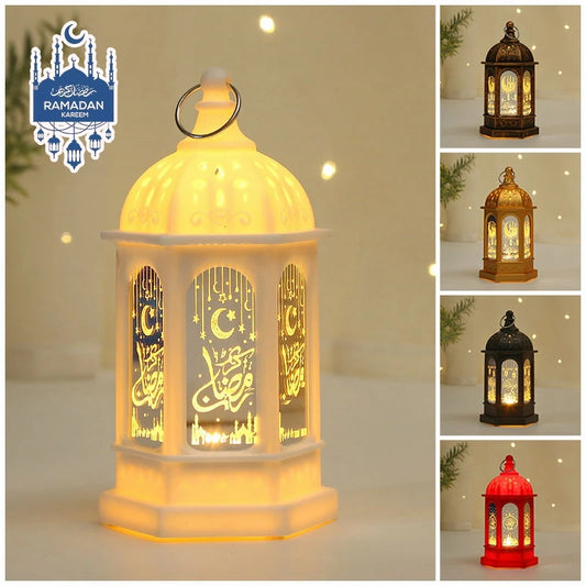 Ramadan Candle Lamp Home Ramadan Party Supplies Easter Muslim Hanging Lantern Ornament Eid Mubarak Candle Lamp Ramadan Decor