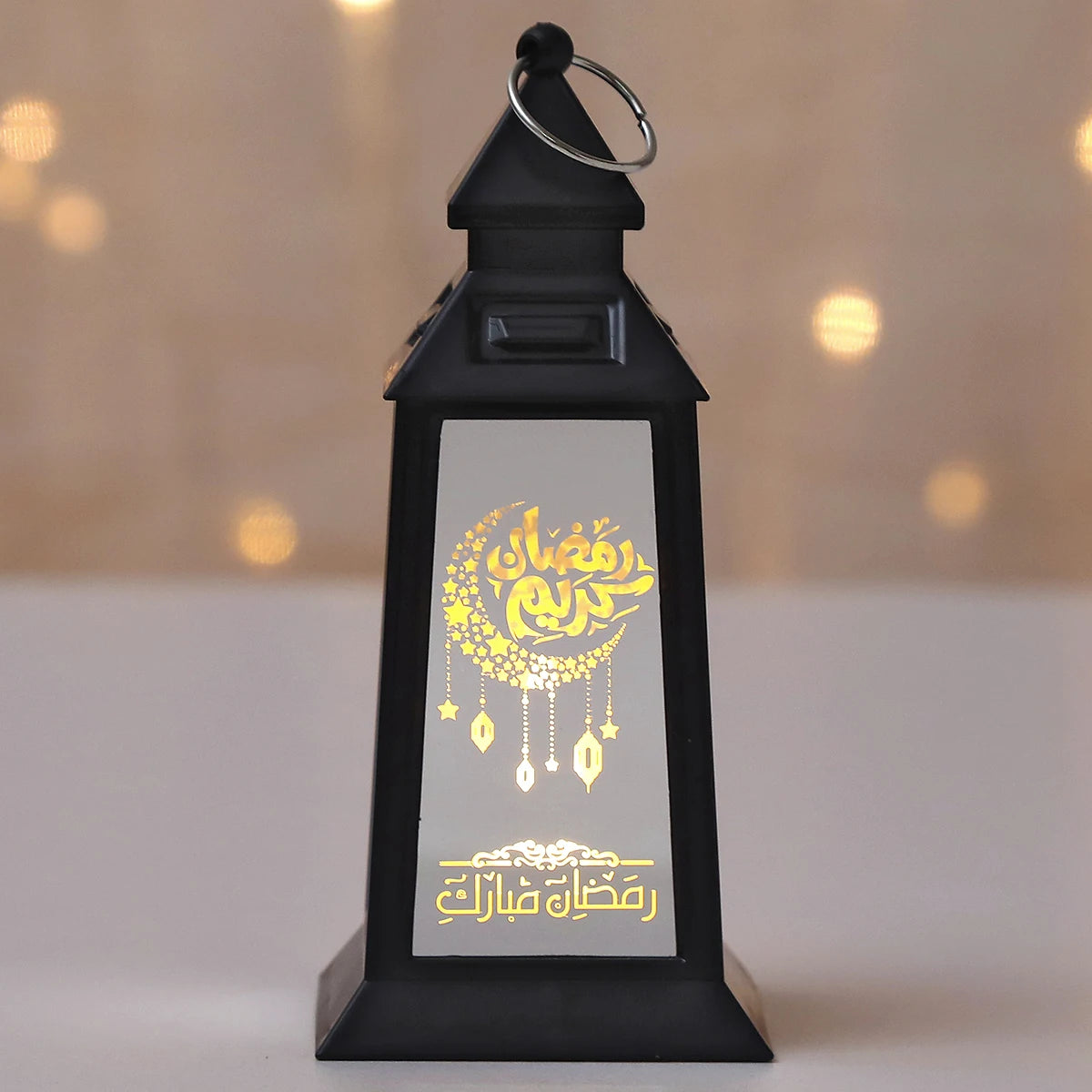 Muslim Ramadan Decor Lantern Ornament EID Mubarak Moon LED Candle Lamp Eid Al Adha Gift Gurbang Ramadan Decoration for Home