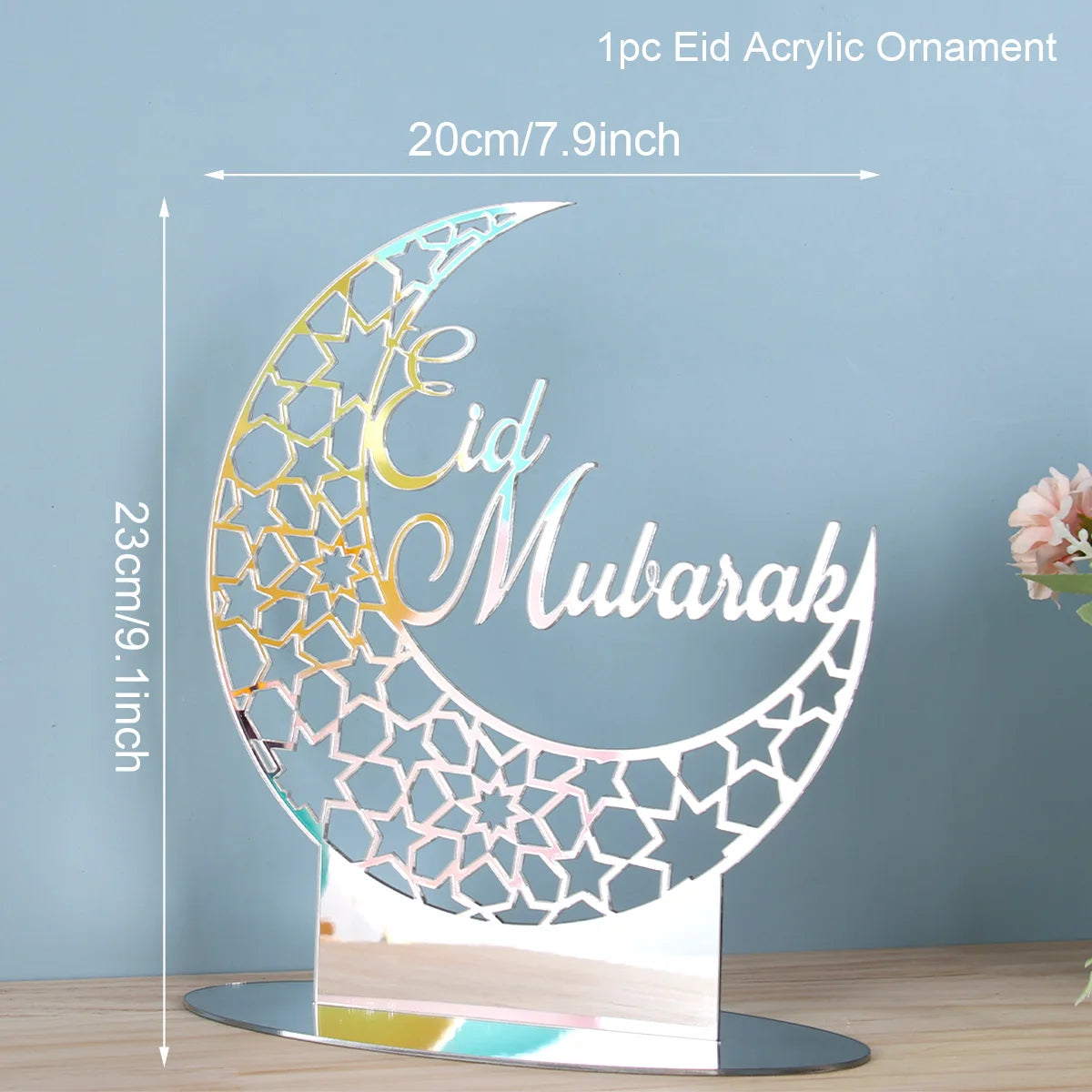 EID Mubarak Acrylic Ornament Ramadan Decorations For Home Islamic Muslim Party Supplies Ramadan Kareem 2025 Eid Al Adha Gift