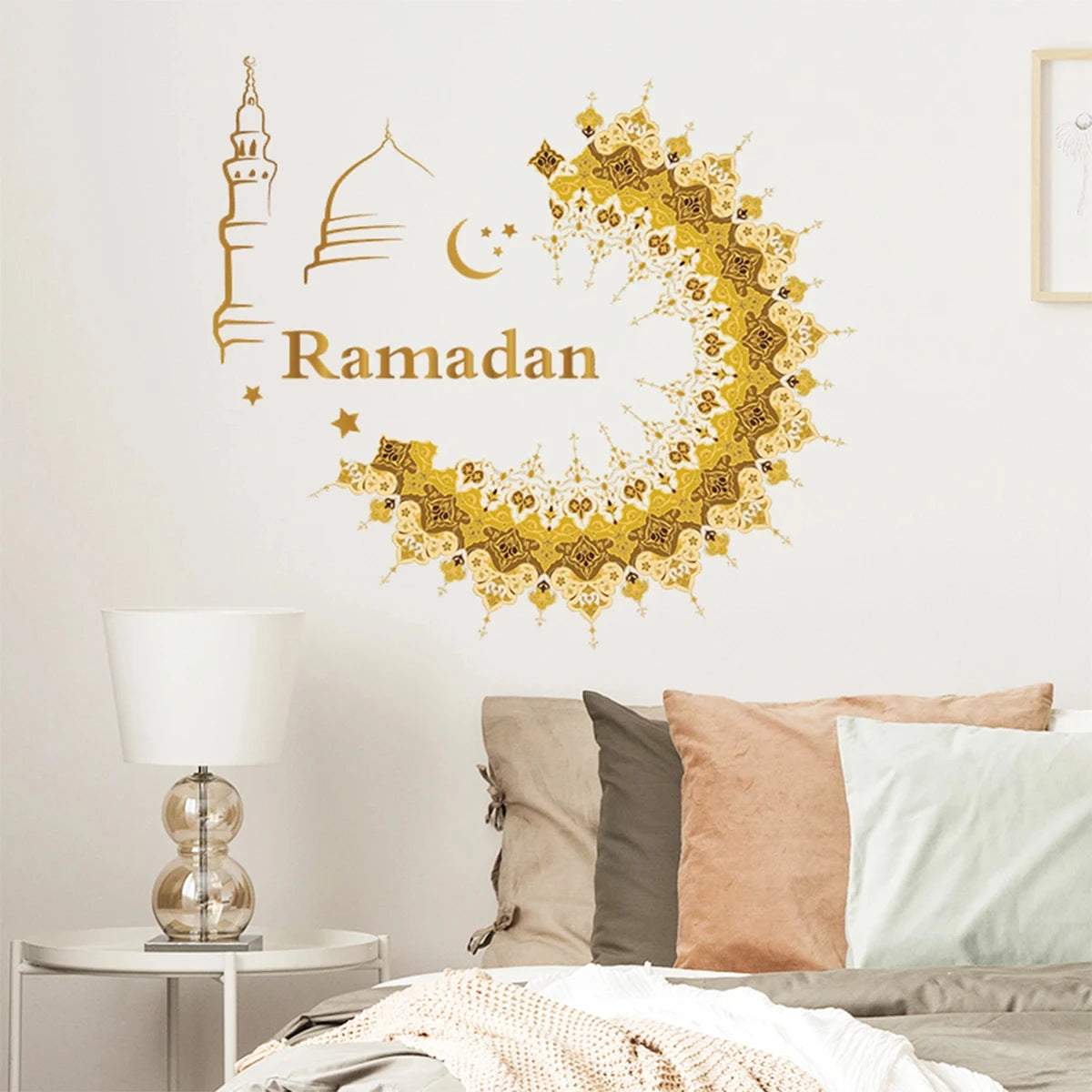 Eid Window Stickers Ramadan Decoration Eid Mubarak Decor for Home 2025 Ramadan Kareem Islam Muslim Party Supplies Eid Al-fitr