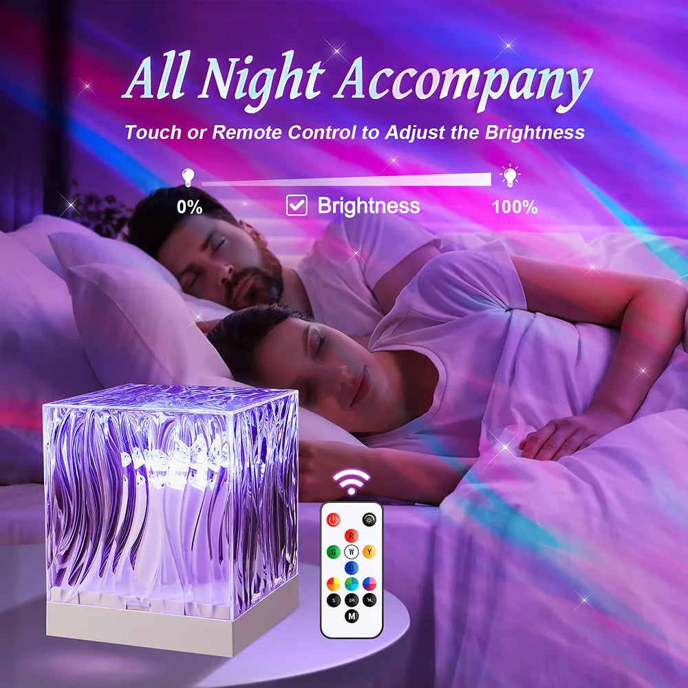 Northern Light Starry Sky Projector Lamp Ocean Theme for Bar Party Atmosphere Decoration Night Light Ideal Holiday Gift