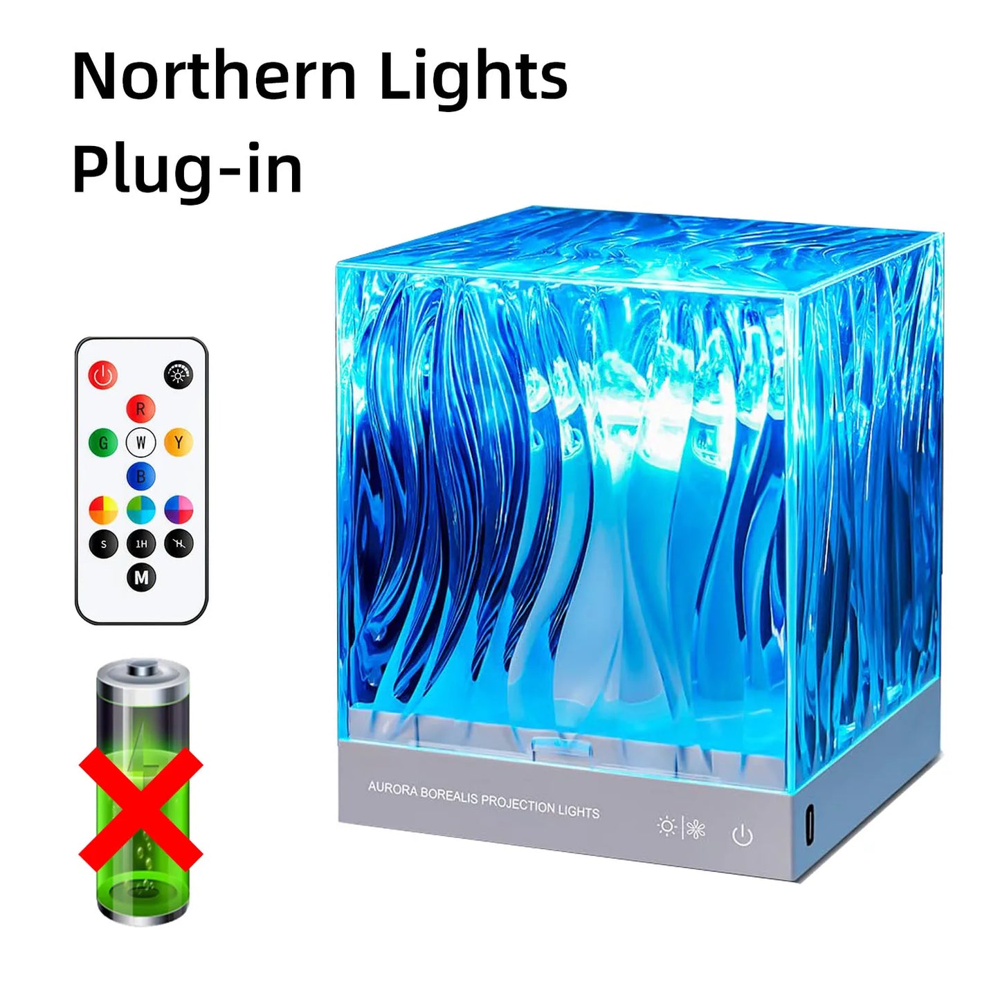 Northern Light Starry Sky Projector Lamp Ocean Theme for Bar Party Atmosphere Decoration Night Light Ideal Holiday Gift