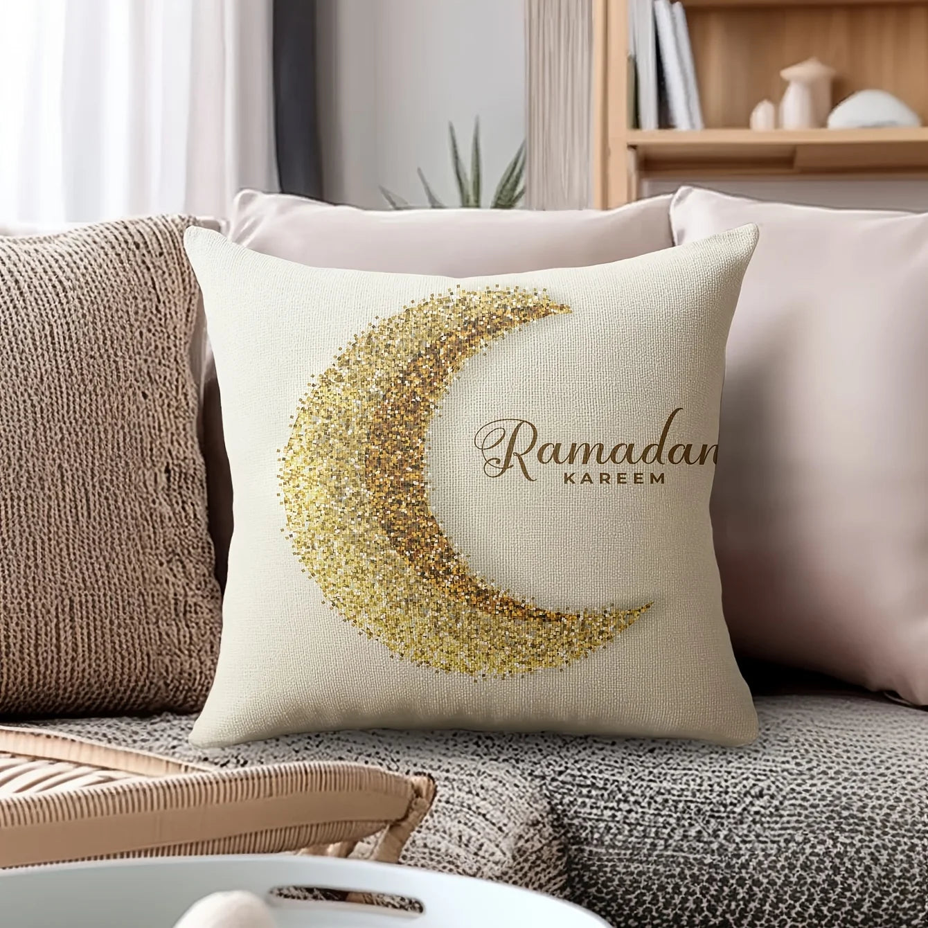 Home Sofa Cushion Cover Ramadan Kareem Islamic Muslim Party Pillowcase Gifts