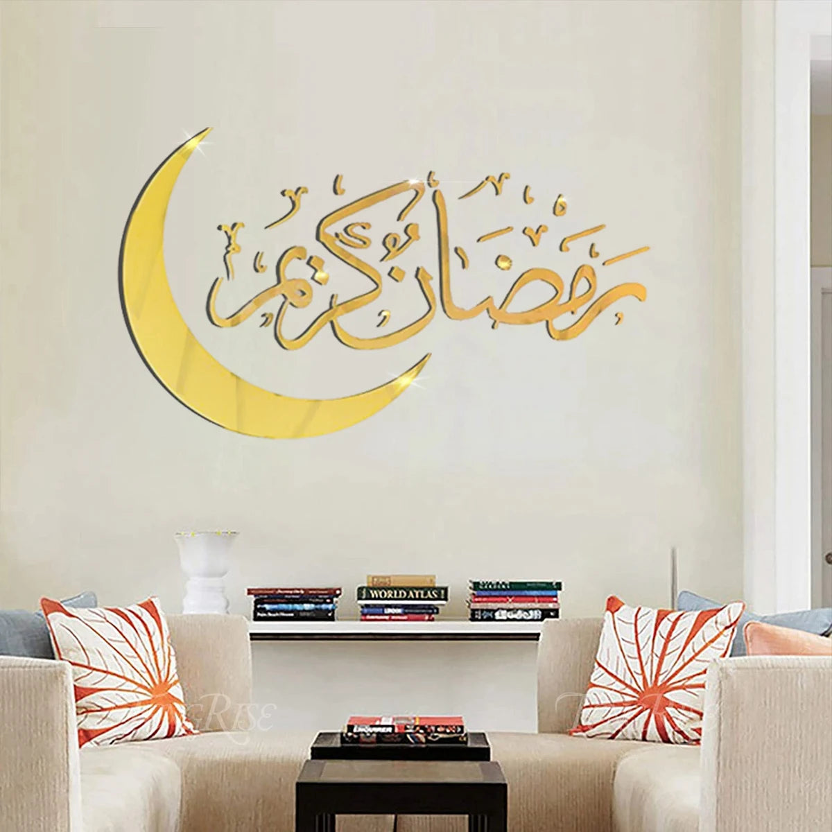 Eid Mubarak Wall Stickers 2025 Ramadan Decorations for Home Ramadan Kareem Islamic Muslim Party Decor Eid  Al Adha Mubarak Gifts