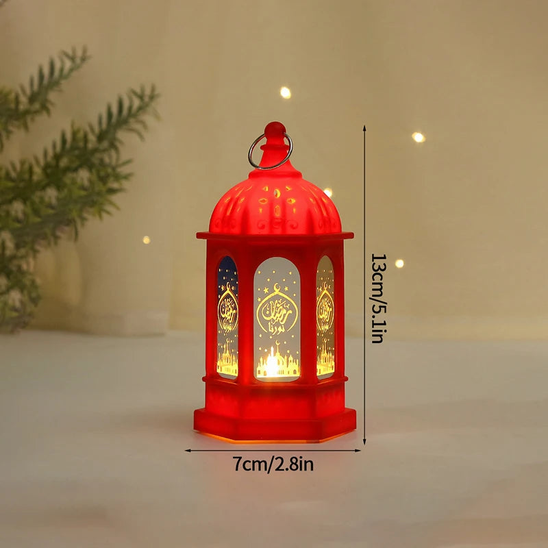 Ramadan Candle Lamp Home Ramadan Party Supplies Easter Muslim Hanging Lantern Ornament Eid Mubarak Candle Lamp Ramadan Decor