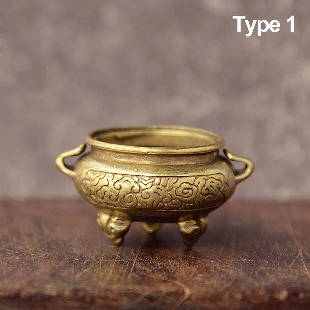 Metal Incense Burner Hollow Golden Tower Oil Burner Vintage Censer Holder Home Fragrance Products