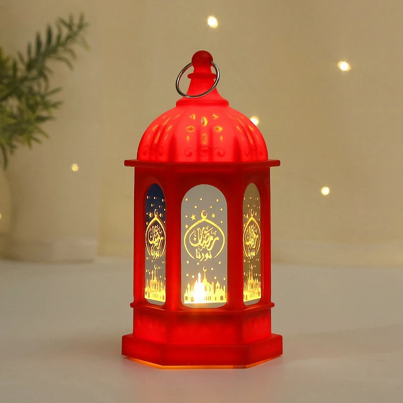 Ramadan Candle Lamp Home Ramadan Party Supplies Easter Muslim Hanging Lantern Ornament Eid Mubarak Candle Lamp Ramadan Decor