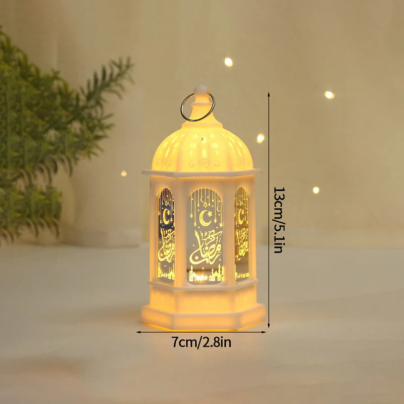 Ramadan Candle Lamp Home Ramadan Party Supplies Easter Muslim Hanging Lantern Ornament Eid Mubarak Candle Lamp Ramadan Decor