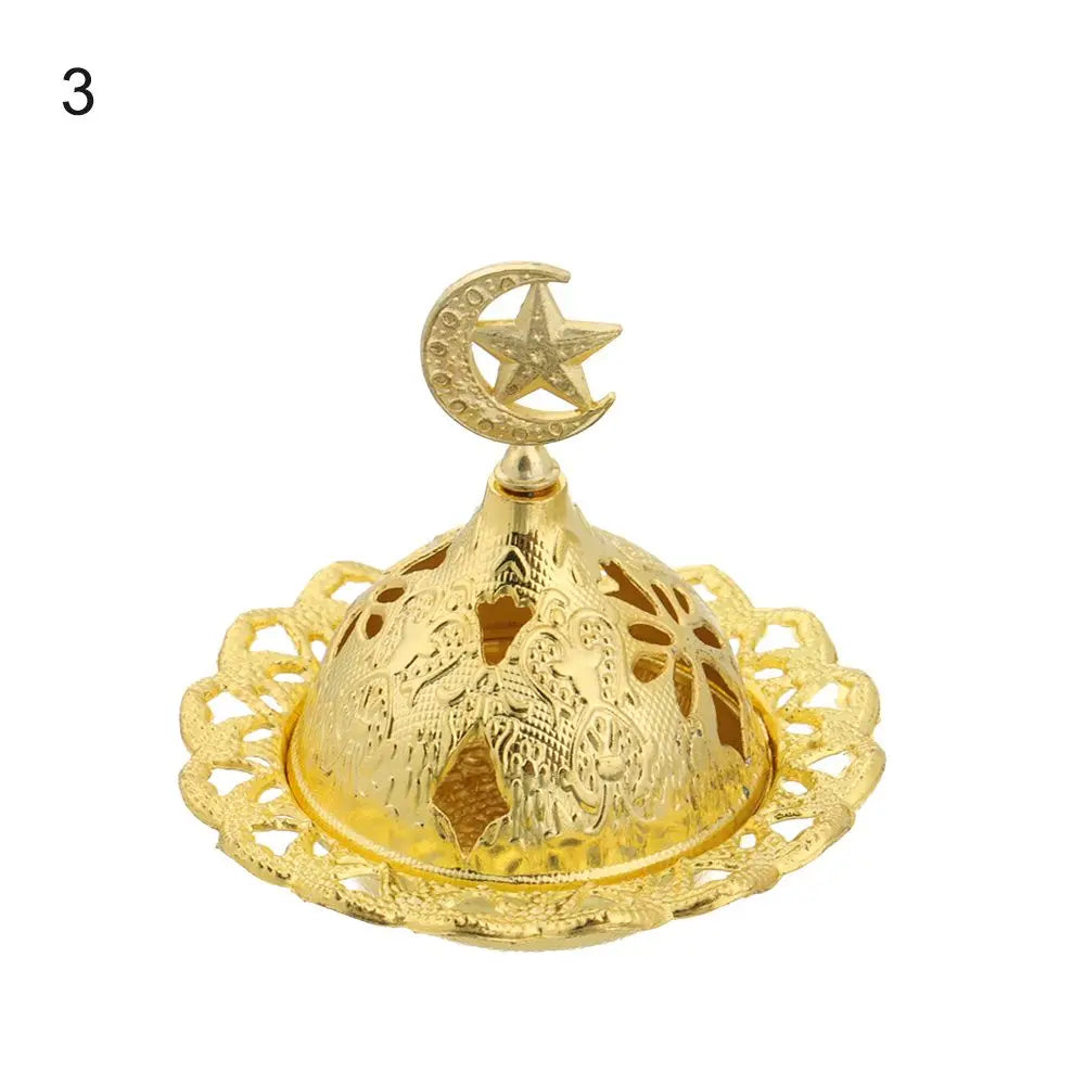 Metal Incense Burner Hollow Golden Tower Oil Burner Vintage Censer Holder Home Fragrance Products