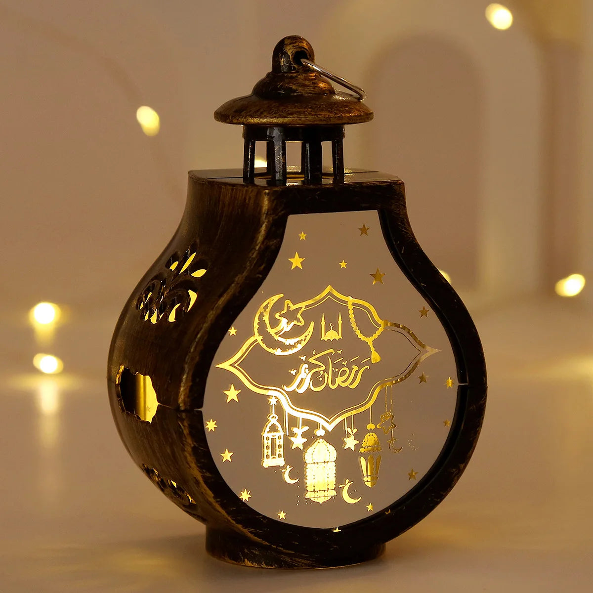 2024 Ramadan LED Lantern Light Eid Mubarak Decoration for Home Islamic Muslim Festival Party Ramadan Kareem Decor EID Al Adha