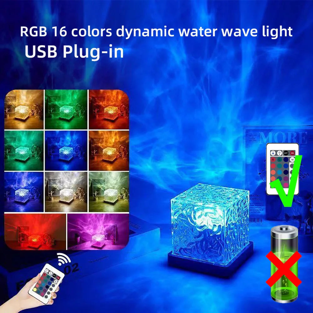 Northern Light Starry Sky Projector Lamp Ocean Theme for Bar Party Atmosphere Decoration Night Light Ideal Holiday Gift