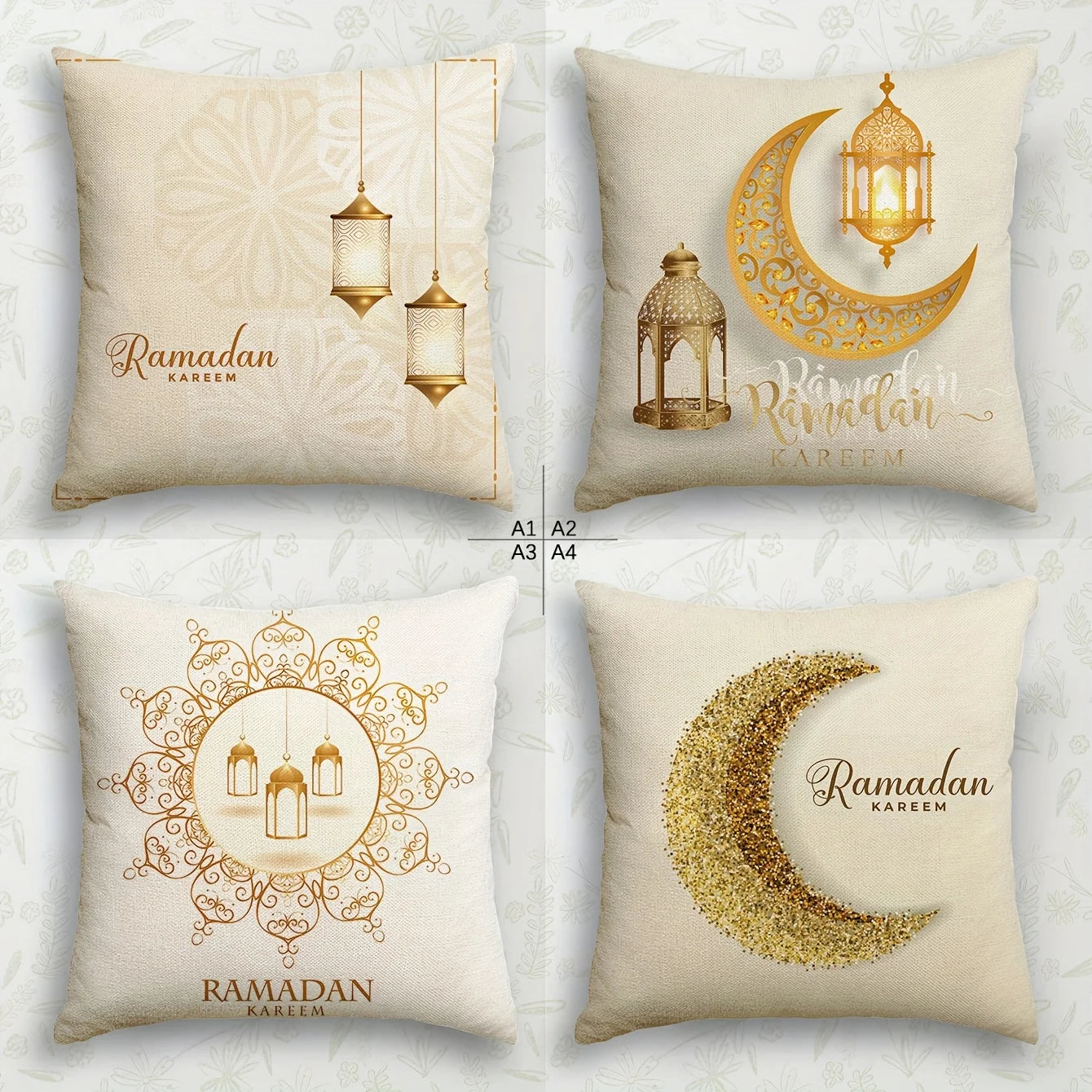 Home Sofa Cushion Cover Ramadan Kareem Islamic Muslim Party Pillowcase Gifts