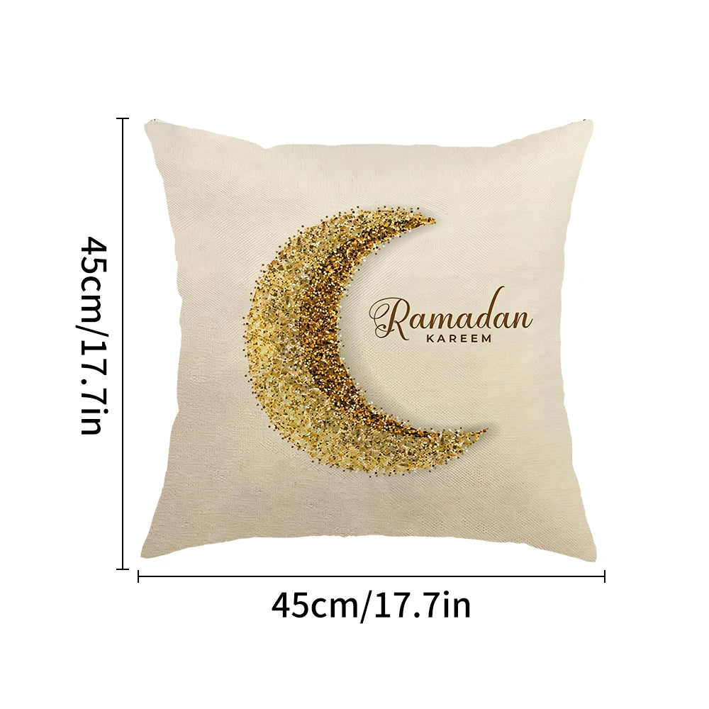 Home Sofa Cushion Cover Ramadan Kareem Islamic Muslim Party Pillowcase Gifts