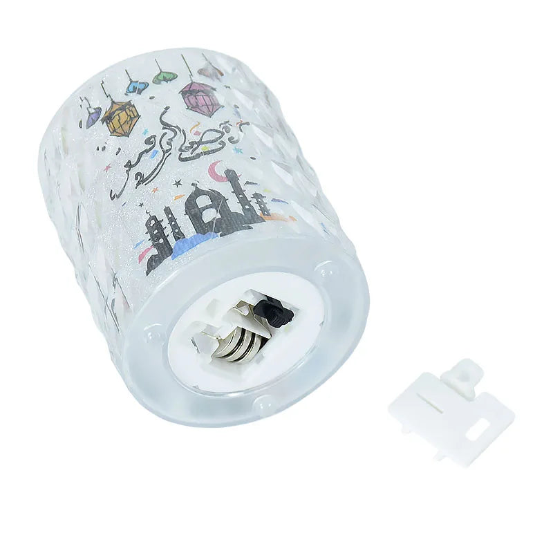 Ramadan Kareem Led Candle Light Eid Mubarak Decoration for Home Islamic Muslim Party Favors Supply Eid Al-Fitr Ornaments Lantern