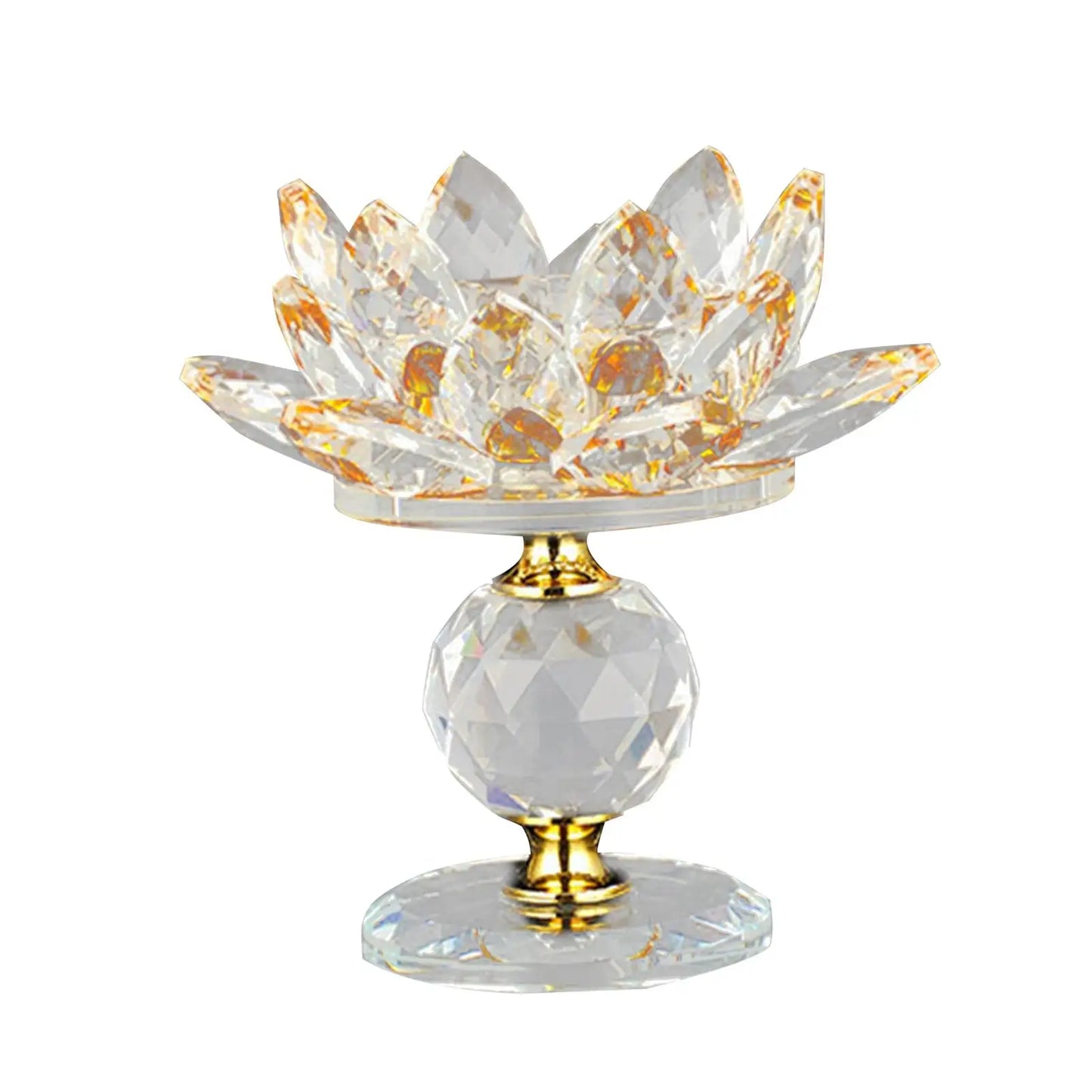 Lotus glass candle holder, tea light holder for wedding party decoration