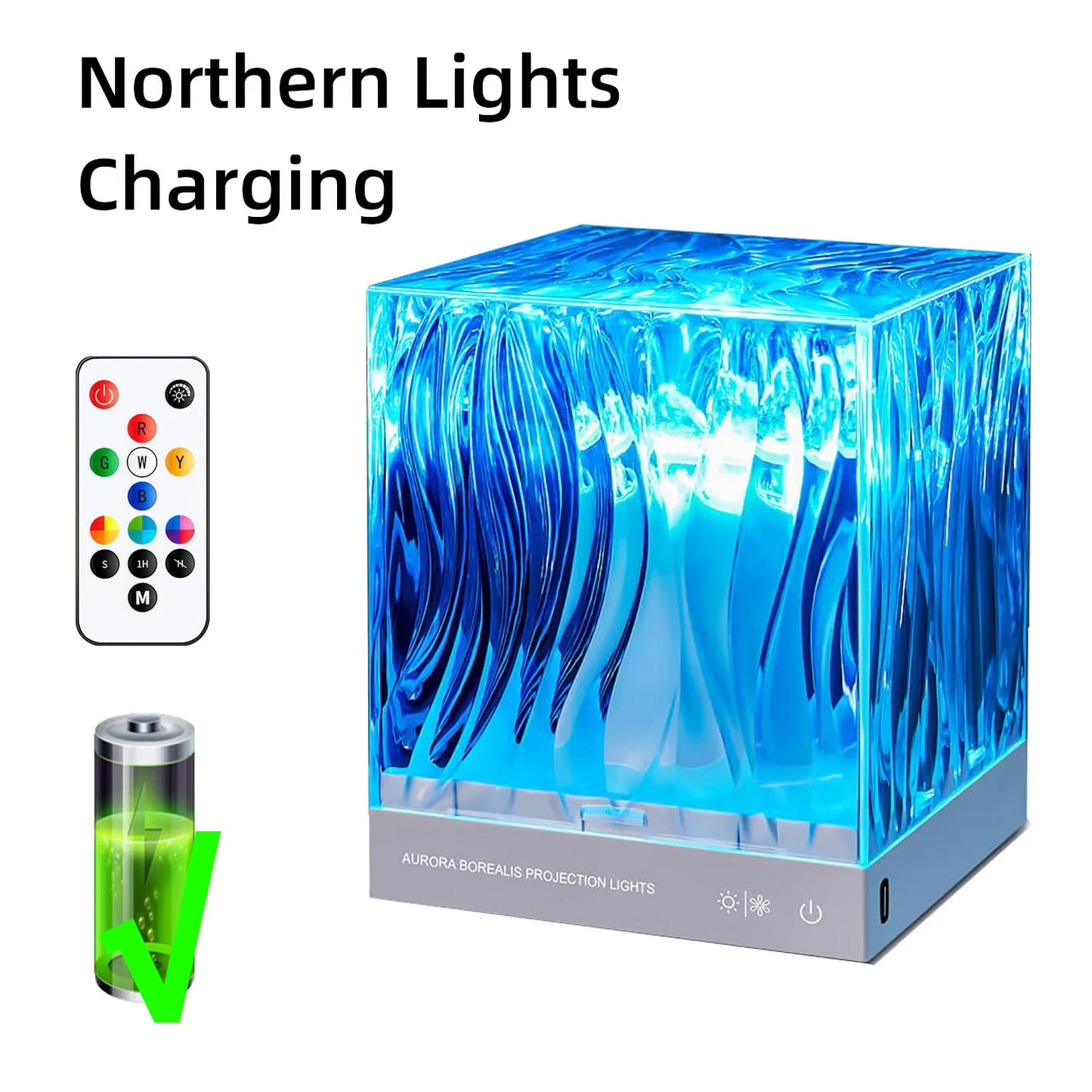 Northern Light Starry Sky Projector Lamp Ocean Theme for Bar Party Atmosphere Decoration Night Light Ideal Holiday Gift