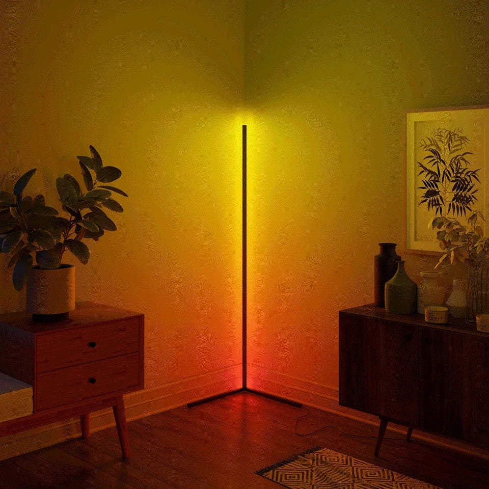 Smart RGB Dream Color Floor Lamp with Music Sync Modern 16 Million Color Changing Mood Lighting with App Remote Control