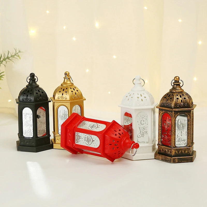 Ramadan Candle Lamp Home Ramadan Party Supplies Easter Muslim Hanging Lantern Ornament Eid Mubarak Candle Lamp Ramadan Decor