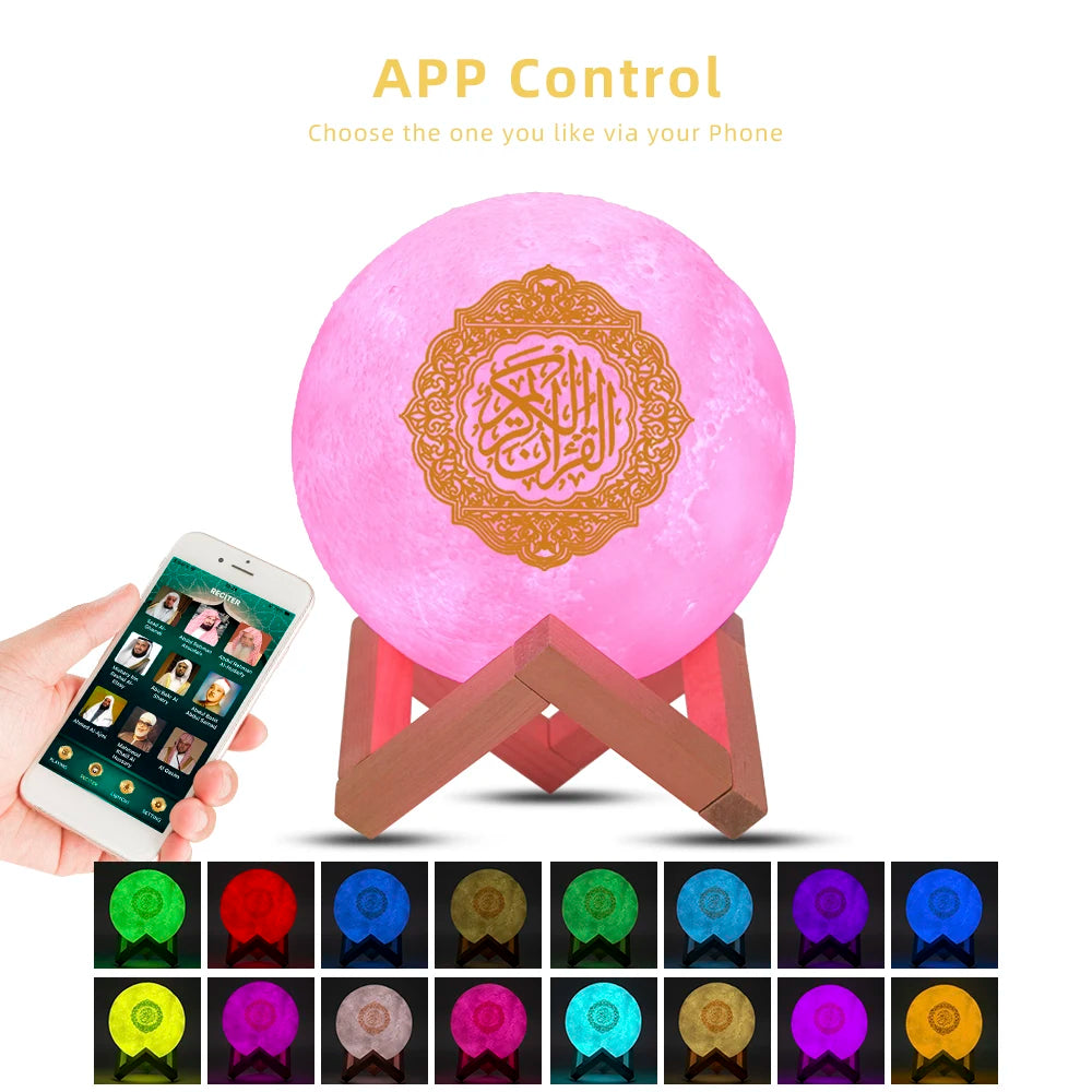 Azan Muslim Koran Bright Quran Night Light Portable Bluetooth Speaker Holy Lamp Wireless Sound Box Music Caixa De Som Mini Mp3