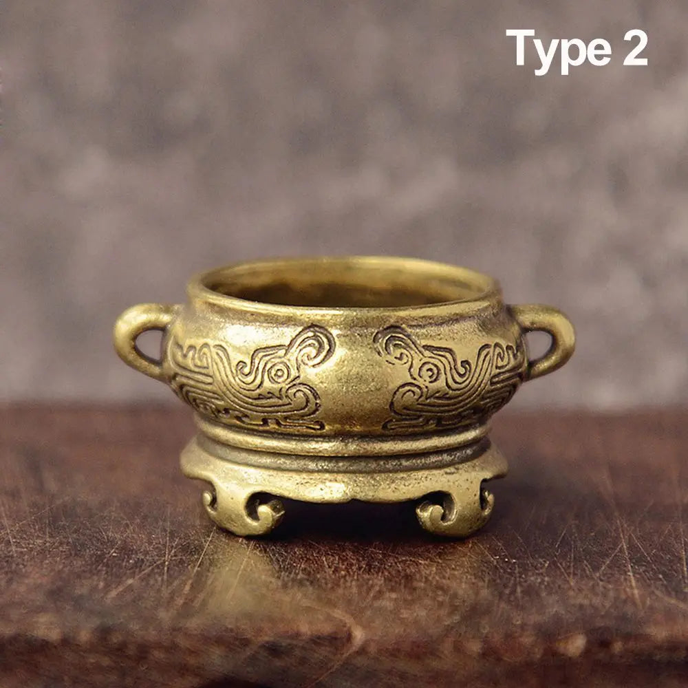 Metal Incense Burner Hollow Golden Tower Oil Burner Vintage Censer Holder Home Fragrance Products