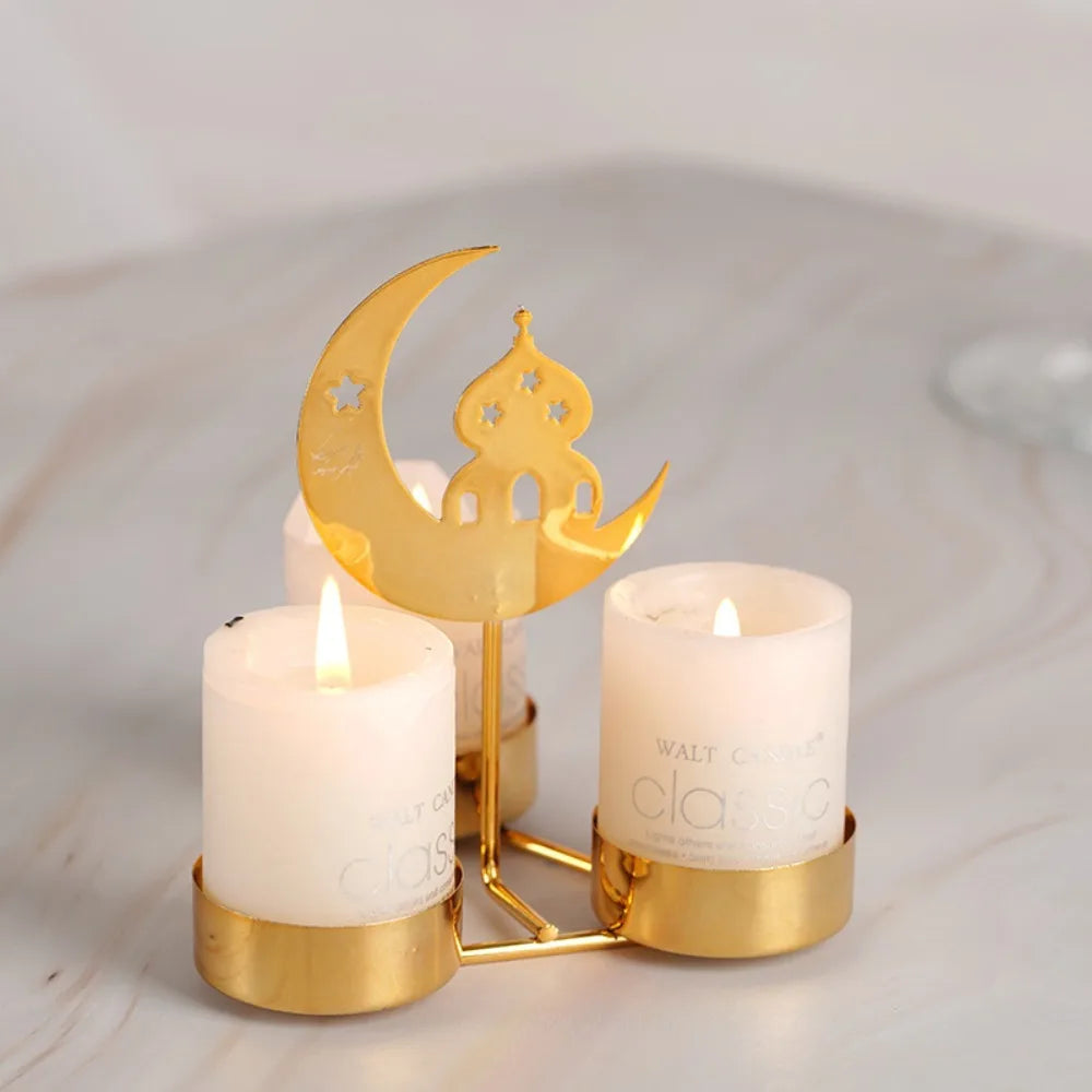 Ramadan Decoration 2024 Eid Mubarak Candles Holder Home Decoration Ramadan Candle Holder Party Supplies