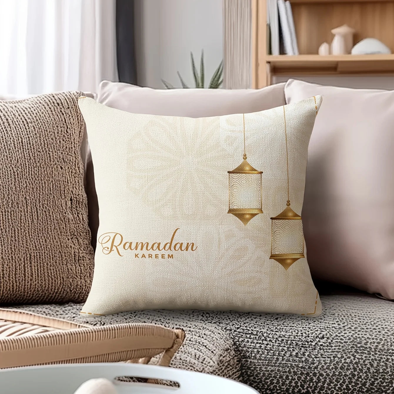 Home Sofa Cushion Cover Ramadan Kareem Islamic Muslim Party Pillowcase Gifts