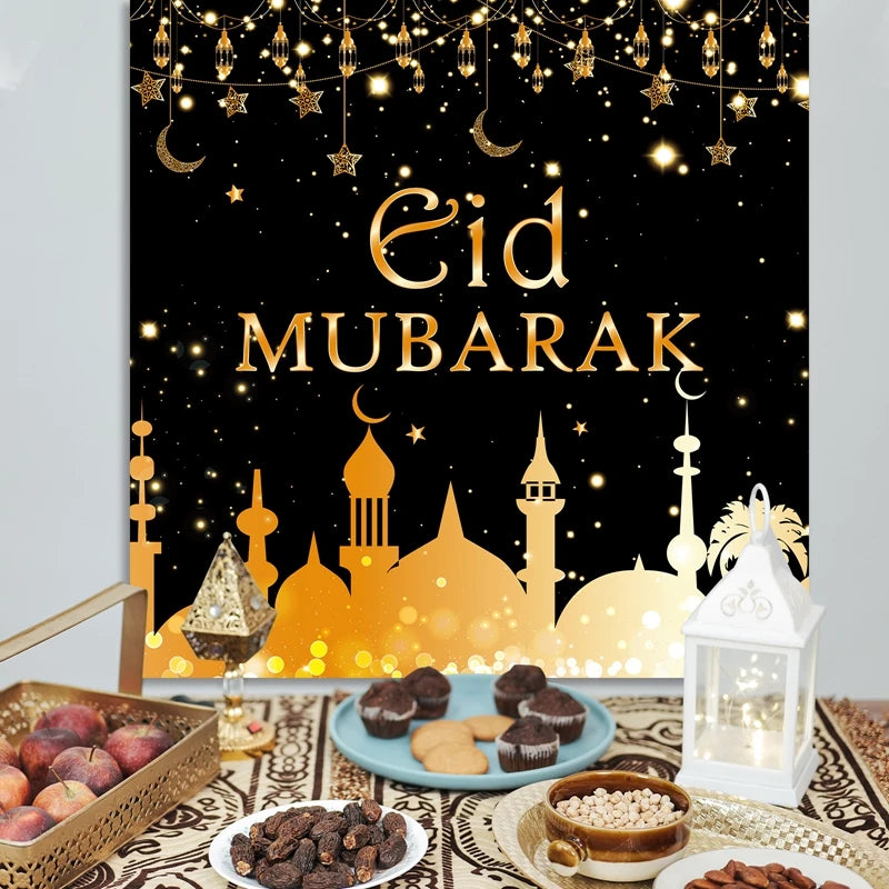 Eid Mubarak Background Balloons Ramadan Decoration 2023 Ramadan Kareem Party Eid Mubarak Muslim Islamic Decor Happy Eid Al Adha