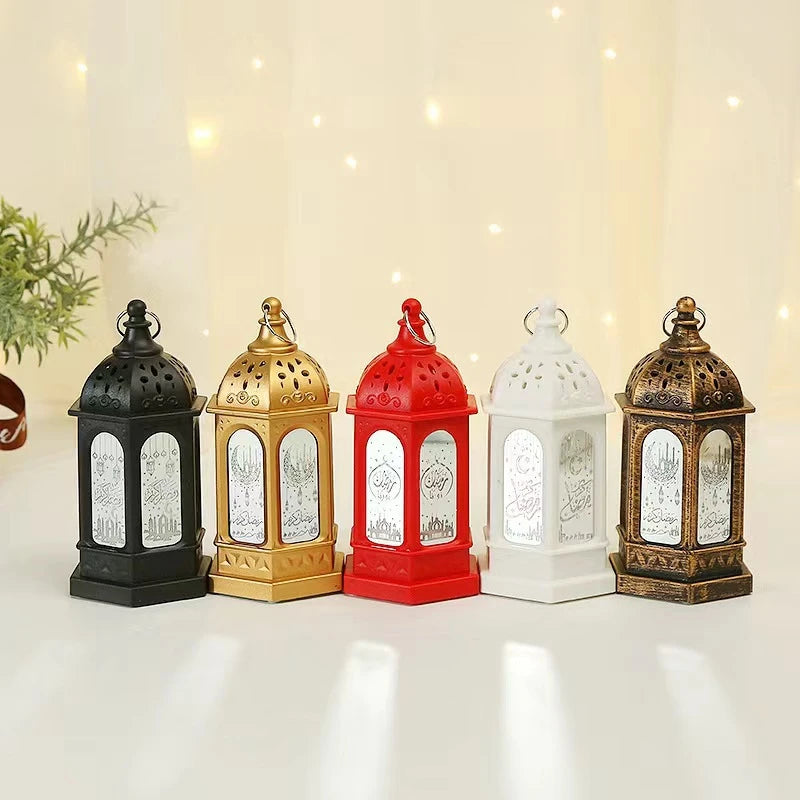 Ramadan Candle Lamp Home Ramadan Party Supplies Easter Muslim Hanging Lantern Ornament Eid Mubarak Candle Lamp Ramadan Decor