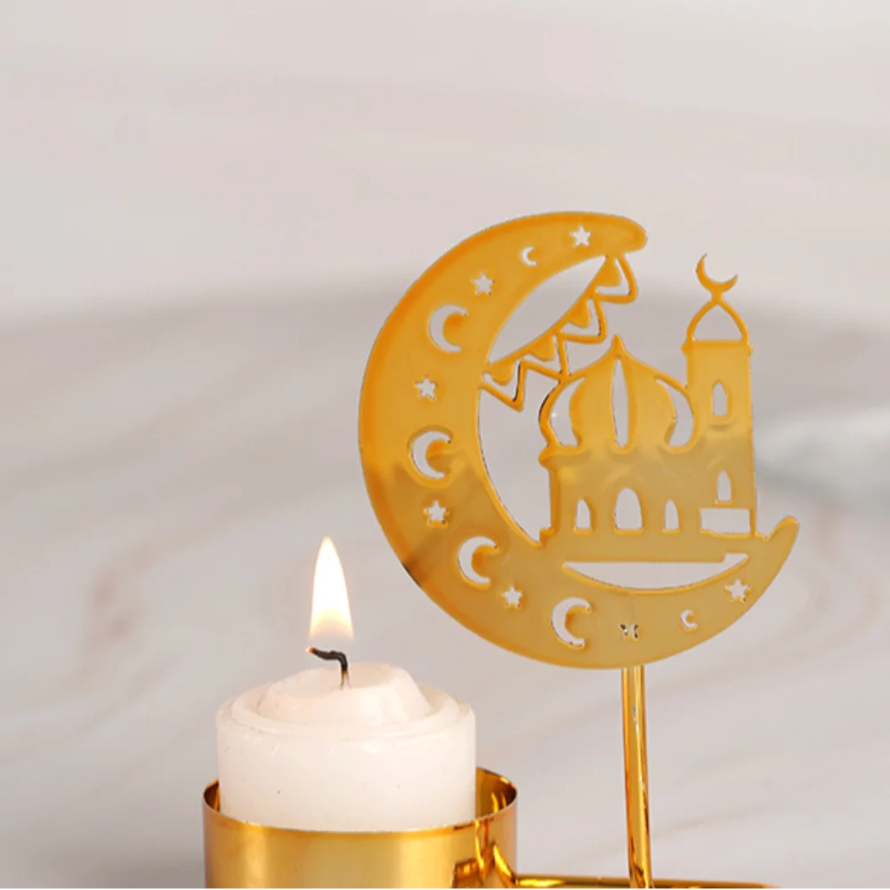 Ramadan Decoration 2024 Eid Mubarak Candles Holder Home Decoration Ramadan Candle Holder Party Supplies