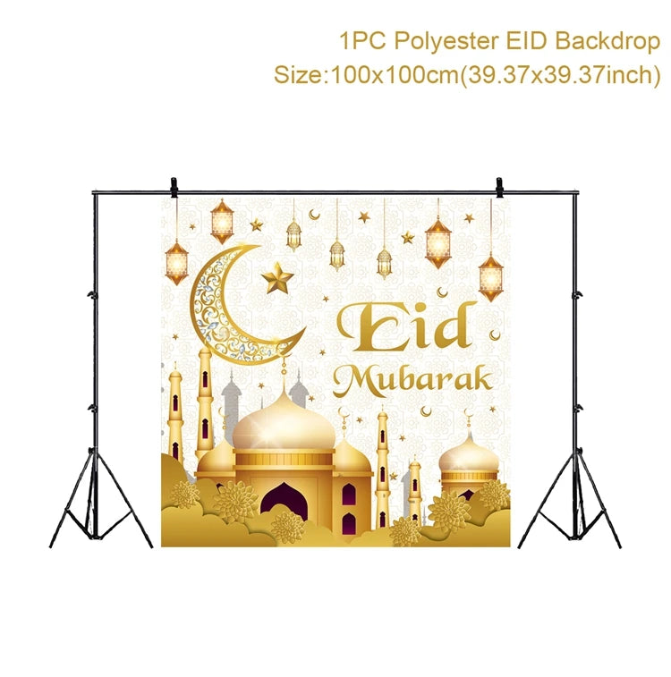 Eid Mubarak Background Balloons Ramadan Decoration 2023 Ramadan Kareem Party Eid Mubarak Muslim Islamic Decor Happy Eid Al Adha