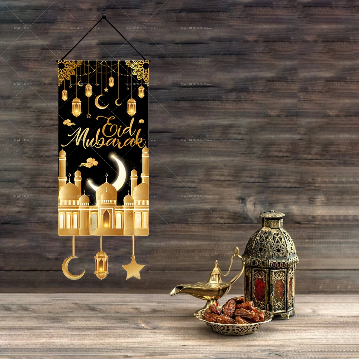 Ramadan Hanging Flag Ramadan Decoration For Home 2025 Kareem Aid EID Mubarak Muslim Islamic Festival Eid Al-fitr Party Supplies