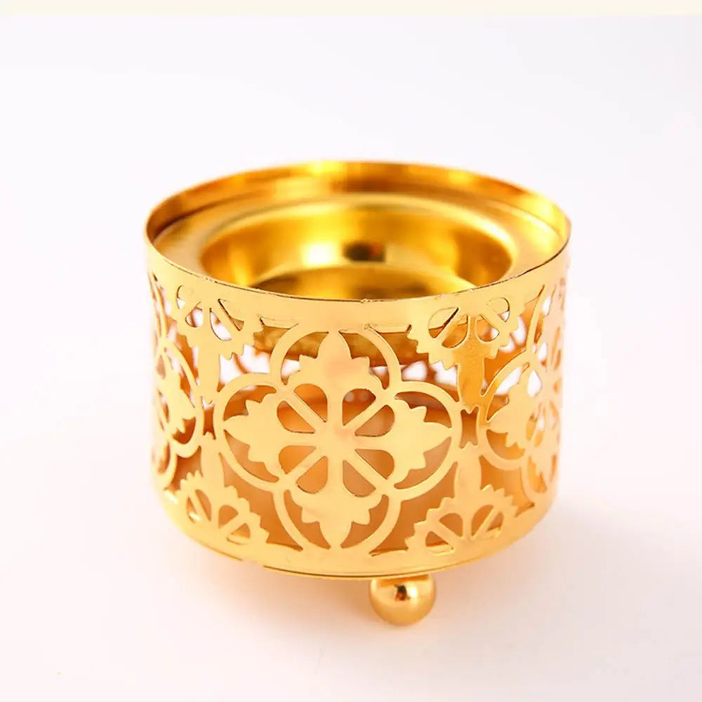 Metal Incense Burner Hollow Golden Tower Oil Burner Vintage Censer Holder Home Fragrance Products