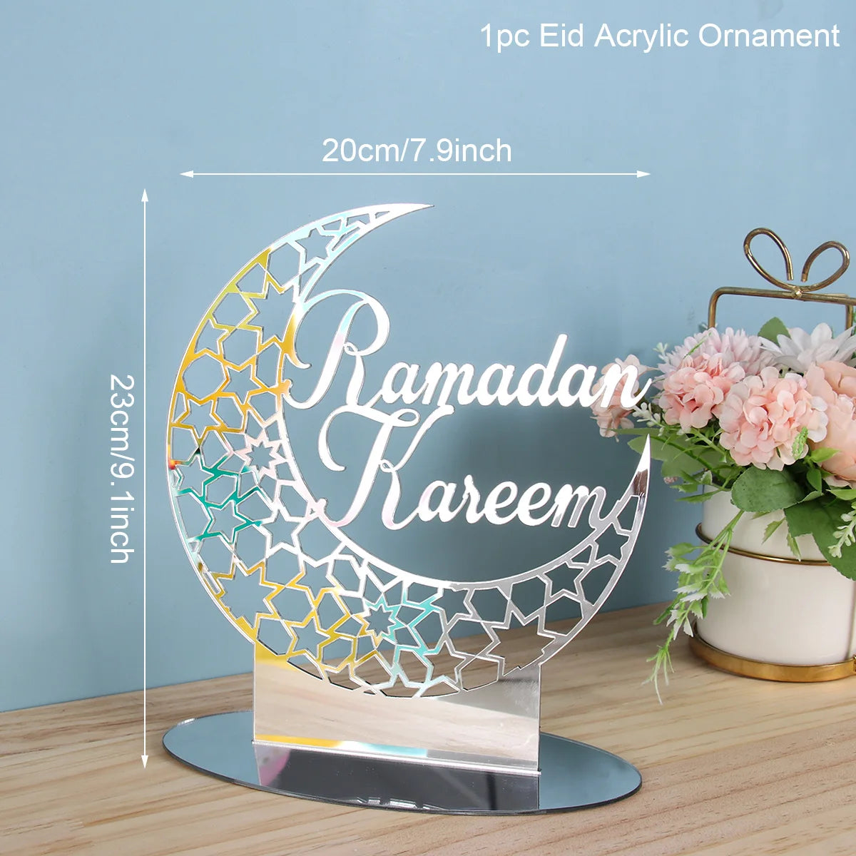 EID Mubarak Acrylic Ornament Ramadan Decorations For Home Islamic Muslim Party Supplies Ramadan Kareem 2025 Eid Al Adha Gift